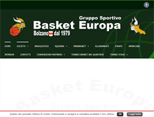 Tablet Screenshot of basketeuropa.it